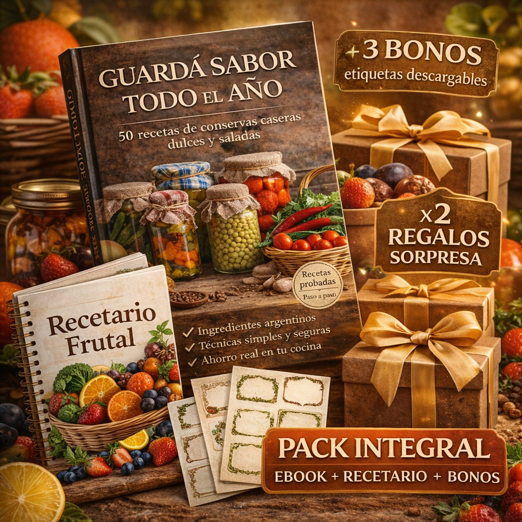 Conserva Sabor todo el año + PACK COMPLETO